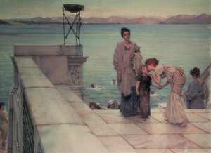 De kus, 1891 door Lawrence Alma Tadema